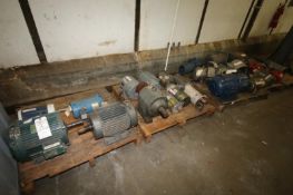 (4) Pallets of Assorted Motors and Drives (Located in Cooler)