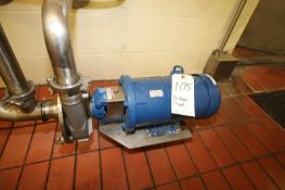 Fristam 5 hp Centrifugal Pump, Head S/N 353273335 with 2-1/2