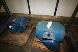 Sterling 125 hp Motors, Model 1256VGF4A3, S/N 74-40240 (Located in Cooler)