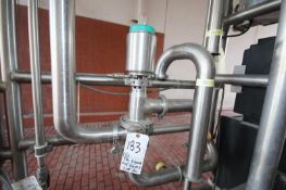 (2) Tri-Clover 2 inch and (1) Tri-Clover 2-1/2 inch 2-Way and 3-Way Clamp Type S/S Air Valves, (2)