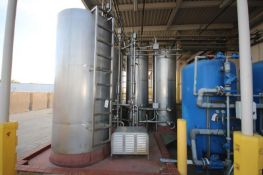 4-Tank CIP System with (2) 1,200 Gal Tanks, (119 inch H x 55 inch W) and (2) 700 Gal. Tanks, (Aprox.