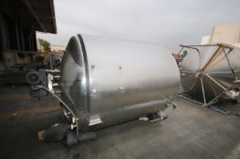 Cherry Burrell 1,000 Gal. S/S Dome-Top Processor, Model EPD, S/N 1000-62-965 with Side and Bottom