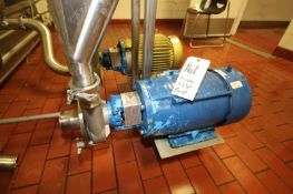 Fristam 7-1/2 hp Centrifugal Pump, S/N FPX3522962444 with 3505 RPM Motor, 230/460 V and 2-1/2 inch x