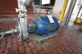 Fristam Aprox. 15 hp Centrifugal Pump, Model FPX3551-250J, S/N 355172185 with 3