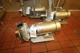 Fristam 2/1.5 hp Centrifugal Pump, Model FPX3531-150, S/N 353173470 with Dayton 1740/1440 RPM S/S