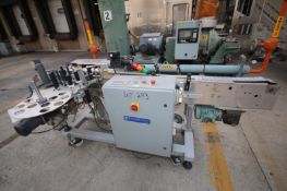 2006 WS Packaging Inline Labeler, Model Roll Tak 300 Wrap System, S/N JN52017-1, Roll Feed with