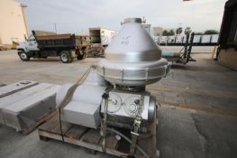 Alfa Laval Cold Bowl CIP Separator/Centrifuge, Model CMRPX418, S/N 4000255 with (2) Control Panels -