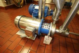 APV 3 hp Centrifugal Pump, Model 6V2 with WEG 3510 RPM S/S Clad Motor, 208-230/460 V and 2-1/2