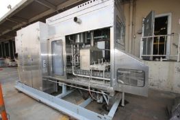 Evergreen Gable Top Quart Carton Filler, Model Q-14, S/N 8233 with 2-Lane Design, Touch-Pad