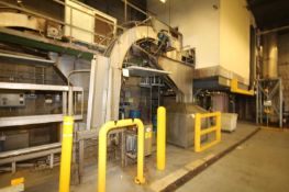 Dairy Conveyor All S/S Top Out Destacker, S/N 719 with Waste Chute and Case Drive