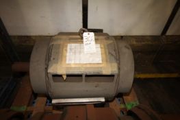 125 hp Motor, 1180 RPM, 460 V, 3 Phase (Located in Cooler)