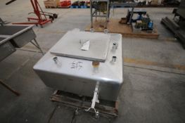 Aprox. 50 Gal. S/S Balance Tank with Lid (Located Outside)