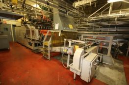 Liberty 6-Head Hydraulic HDPE Blow Molder, Model RS 4000-6D, S/N 89026, with Aprox. 54-1/4