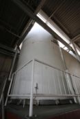Crepaco/APV 40,000 Gal. Jacketed S/S Silo, S/N 3500, with Tri-Clover Air Valves, Air Agitation,