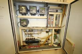 Flow Meter Control Panel includes (4) Foxboro I/A Series Flow Meter Read-Outs, Model IMT25 with