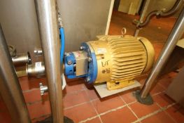 Fristam 7-1/2 hp Centrifugal Pump, Model FPX3522-145, S/N 0202040 with 2-1/2