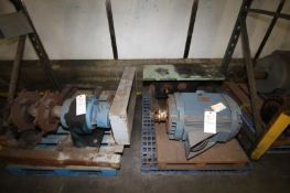 GE 75 hp Motor, 3555 RPM, 230/460 V, 3 Phase including Case Drive (Located in Cooler)