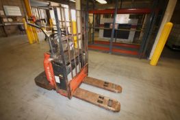 Toyota 6,000 lb. 24-Volt Electric Pallet Jack, Model 6HBE30, S/N 6HBE30-21071 with GNB 24V Charge