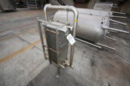 DeLaval S/S Plate Press Frame, Model P5-VRB, S/N 3689 with (50) S/S Plates (Located Outside)