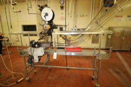 Superior Roll Tak 200 Portable Labeler with 7 ft. 9” L Mounted Conveyor, All S/S