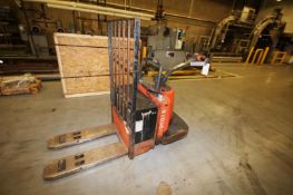 Toyota 6,000 lb. 24-Volt Electric Pallet Jack, Model 6HBE30, S/N 6HBE30-21046 with Ferro 100