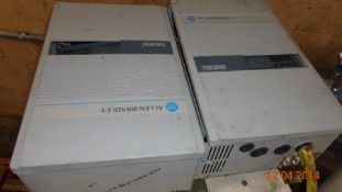 Lot of Two (2) Allen-Bradley Variable Frequency Drives 7.5HP ($25 to remove and load) LOCATED IN