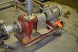12 In Diameter Stainless Steel Centrifugal Pump With 5 Hp Motor (Located in Iowa)****RIGGING FEE $