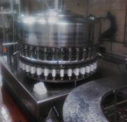 Filler Specialties 36-Valve Rotary Small Bottle Jug Filler with 8-Head Snap Capper, Fills 8 oz.,