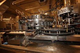 Vickers/Dawson 36 - Valve Monobloc Rotary S/S Filler, S/N 1064 with Allen Bradley PLC Controls,