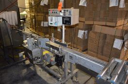 Accraply Model: 356 Stainless Steel Conveyorized Pressure Sensitive Labeler (Located in Iowa)****