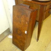 A bygone Bristol shipping clock and a large shoe cleaning box