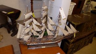 A model galleon and a similar (a/f)