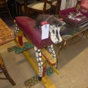 A bygone rocking horse