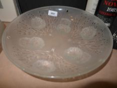 A pair of Sabino glass plafoniers/ceiling lights - (no chains)