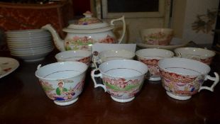 A part Regency Hilditch & Son Oriental influence tea service
