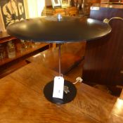A Spanish Fase designer table lamp with large black shade