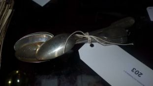 A set of six Victorian hallmarked silver spoons