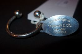 A Tiffany and Co sterling silver keyring