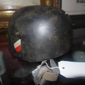 A German WWII paratroopers helmet