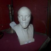 A plaster bust of Lenin