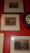 Three glazed and framed engravings after Constable