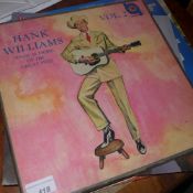 Eight various Hank Williams albums