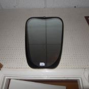 A 1950`s designer looking glass with shaped plate