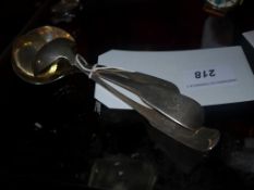 Three hallmarked silver sauce ladles