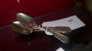 A set of six Georgian hallmarked silver spoons