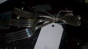 Three Georgian hallmarked silver forks