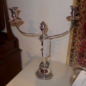 a pair of early C19th Sheffield silver plated brand candelabra circa 1810.