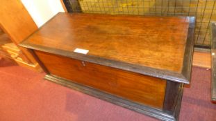 A C19th Ceylonese camphorwood and ebony trunk