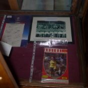 An Arsenal Cup Winners 1950 Team picture and Champions League final program 2006 and others and