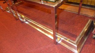 A chromed fender with blended detail.